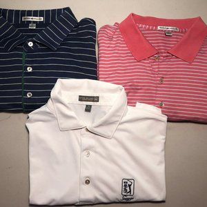 Peter Millar Polo Shirts Lot Of 3 Men’s XL summer